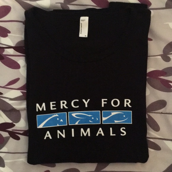 Mercy For Animals American Apparel T-Shirt - Picture 1 of 5
